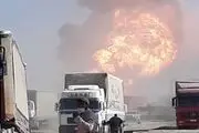 ۱۰۰۰ دستگاه کامیون در انفجار گمرک اسلام‌قلعه دچار حریق شدند/ مرز دوغارون حداقل ۲ هفته تعطیل است