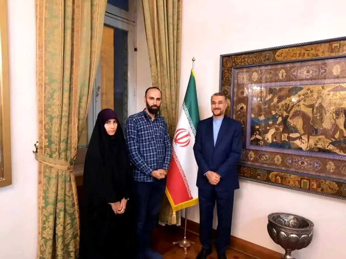 امیرعبداللهیان با فرزندان شهروند ایرانی زندانی در سوئد دیدار کرد