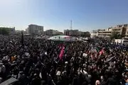 پیکر شهید سعید آبیار که در حمله اسرائیل به شهادت رسید امروز تشییع شد