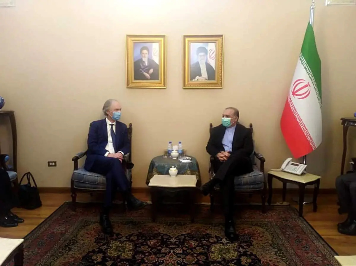 بررسی آخرین تحولات سوریه در دیدار پدرسون با سفیر ایران