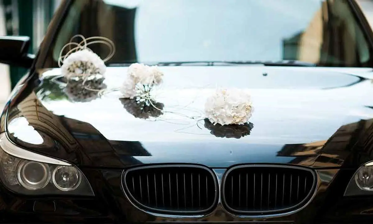 خلاقیت عجیب و خنده دار یک عروس و داماد در تزئین ماشین عروسشان حماسه ساز شد/ عکس