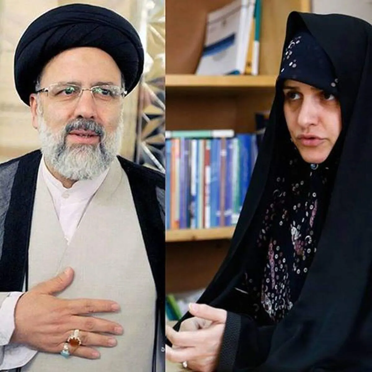  آیت الله رئیسی دو دختر دارند؛ دختر اول ایشان فارغ التحصیل از دانشگاه الزهرا و دختر دوم از دانشگاه شریف هستند