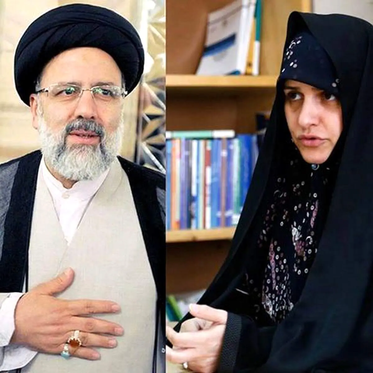  آیت الله رئیسی دو دختر دارند؛ دختر اول ایشان فارغ التحصیل از دانشگاه الزهرا و دختر دوم از دانشگاه شریف هستند