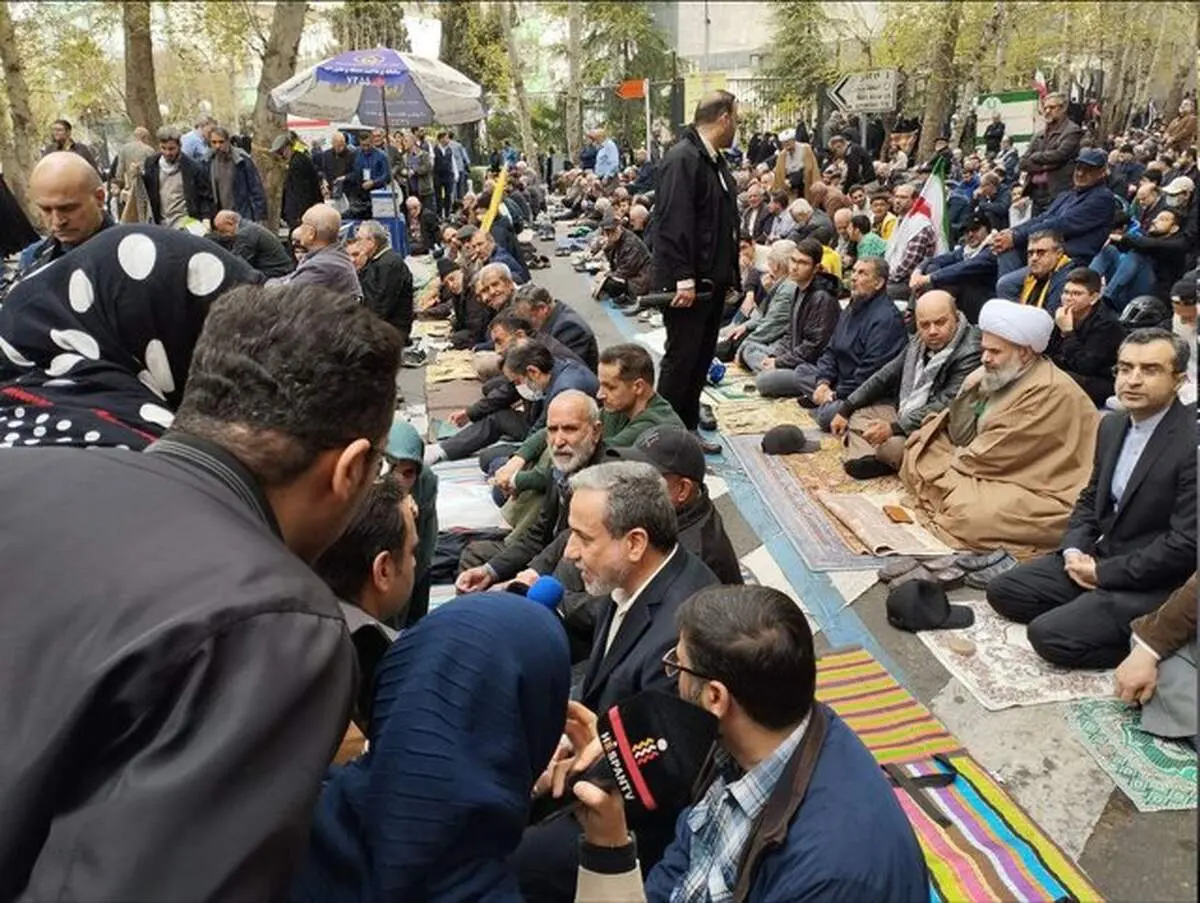 حضور عراقچی در مراسم راهپیمایی روز جهانی قدس 