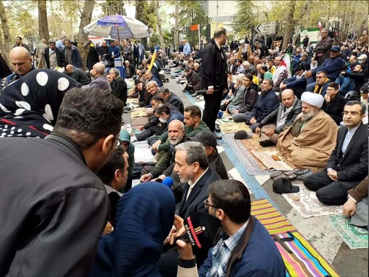 حضور عراقچی در مراسم راهپیمایی روز جهانی قدس 