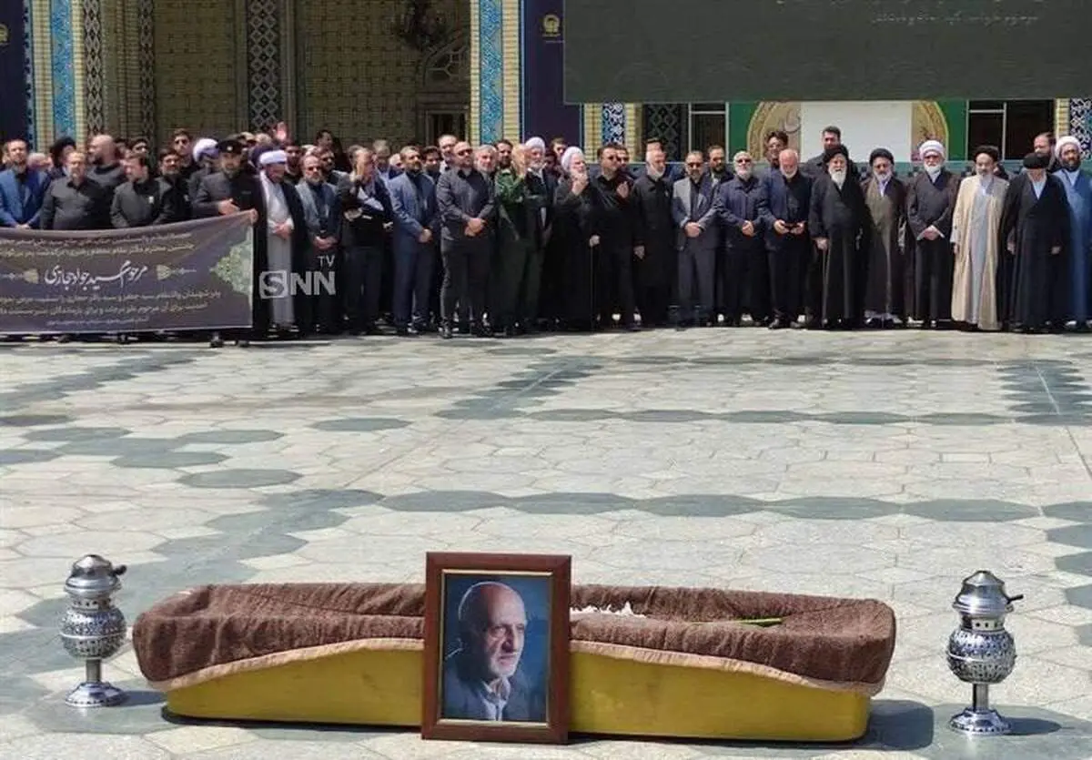 پیکر مرحوم حجازی در حرم امام رضا (ع) آرام گرفت/ حضور سردار قاآنی در مراسم تشییع