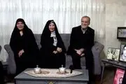 دیدار پزشکیان با خانواده ۳ شهید بجنوردی