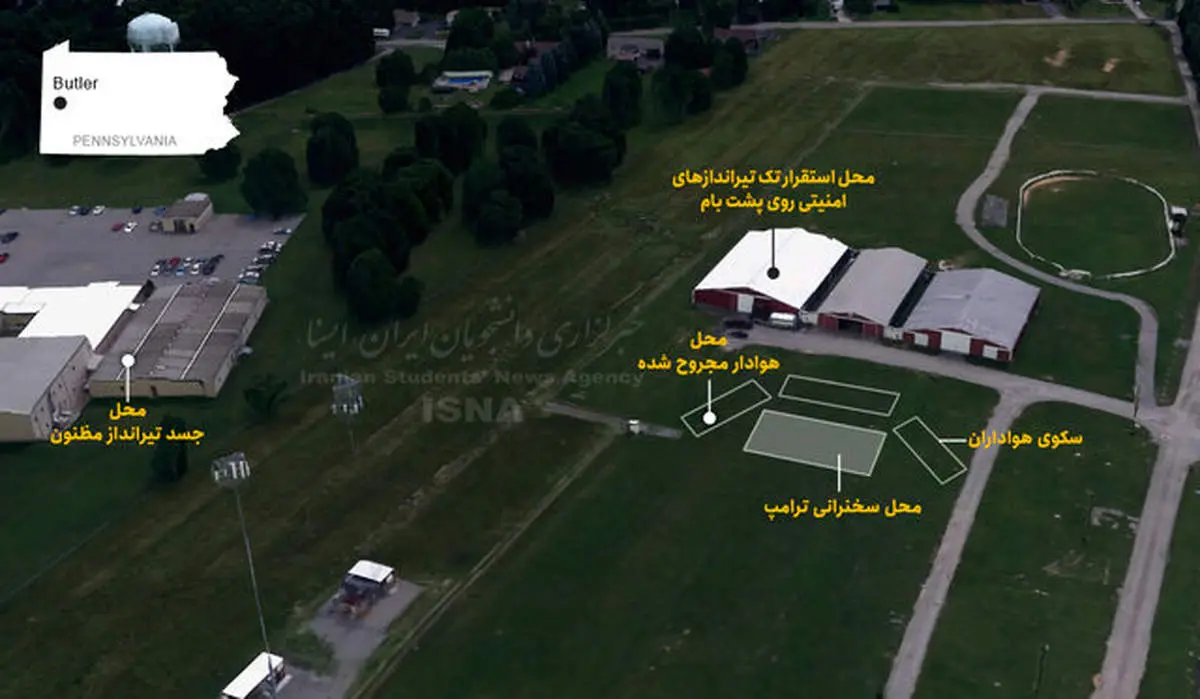 محل دقیق ترور دونالد ترامپ کجاست؟ + عکس