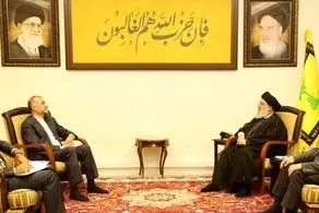 امیرعبداللهیان با سید حسن نصرالله دیدار کرد 