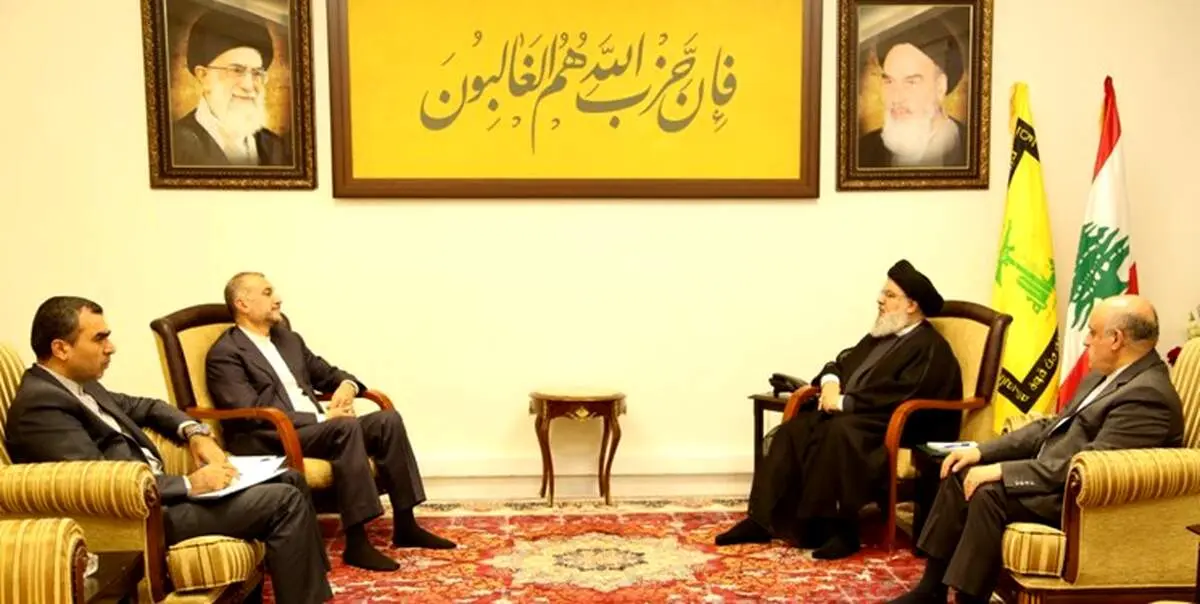 امیرعبداللهیان با سید حسن نصرالله دیدار کرد 