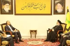 امیرعبداللهیان با سید حسن نصرالله دیدار کرد 