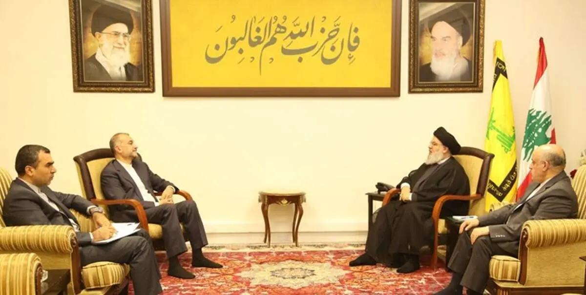 امیرعبداللهیان با سید حسن نصرالله دیدار کرد 