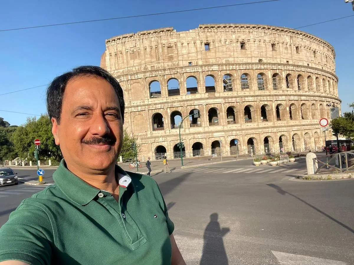 سلفی باورنکردنی حمید معصومی نژاد در رم+ عکس