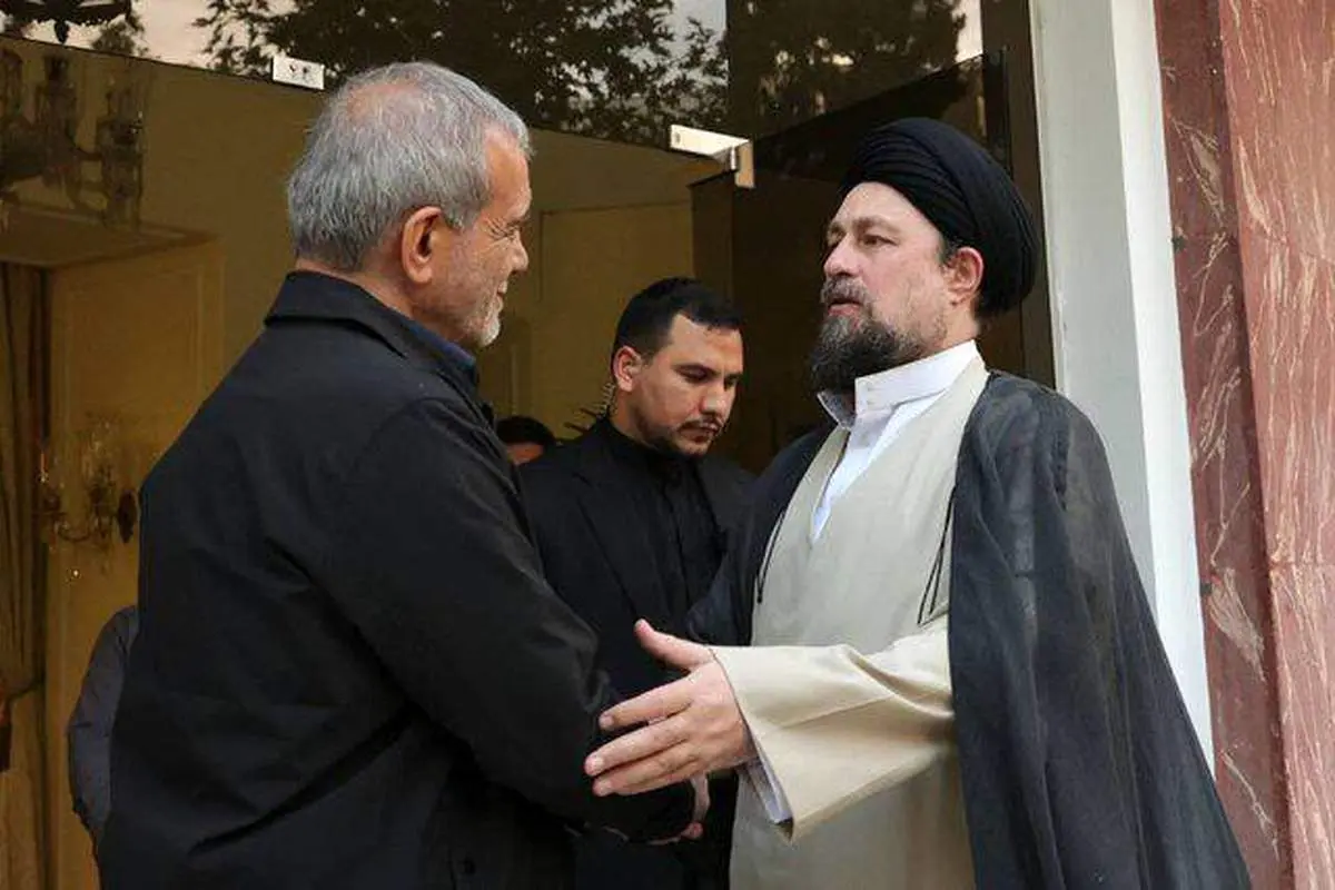 دیدار یادگار امام با رئیس جمهور منتخب
