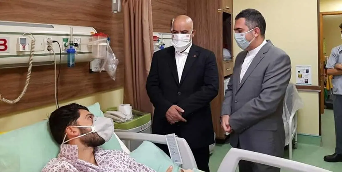 عیادت پرسپولیسی ها از مهاجم مصدوم!