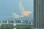 موشک چینی هنگام آزمایش سقوط کرد + عکس 