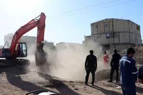 مرگ فجیع دزدان بنزین هنگام حفاری زمین سیرجان!