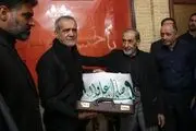 حضور پزشکیان در مراسم عزاداری منزل علی اکبر ولایتی