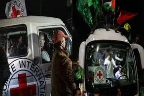 لحظه تحویل اجساد اسرای اسرائیل به صلیب سرخ/ فیلم