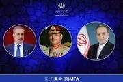 تماس تلفنی وزیر امور خارجه با فرمانده ارتش پاکستان و وزیر خارجه ترکیه 