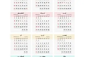 ​تقویم ۱۴۰۴ / مناسبت ها و تعطیلات
