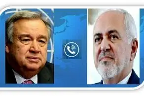 گفت وگوی دبیرکل سازمان ملل و ظریف درباره لزوم پایان جنگ یمن