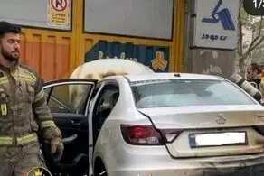 خودرو شاهین سایپا نیامده آتش گرفت! + فیلم
