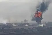 انفجار مهیب انبار بزرگ مهمات را نابود کرد!