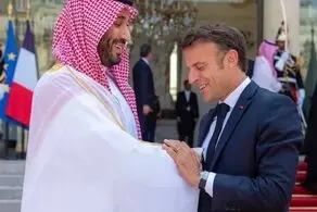 تصویر جالب از استقبال مکرون از بن سلمان+ببینید 