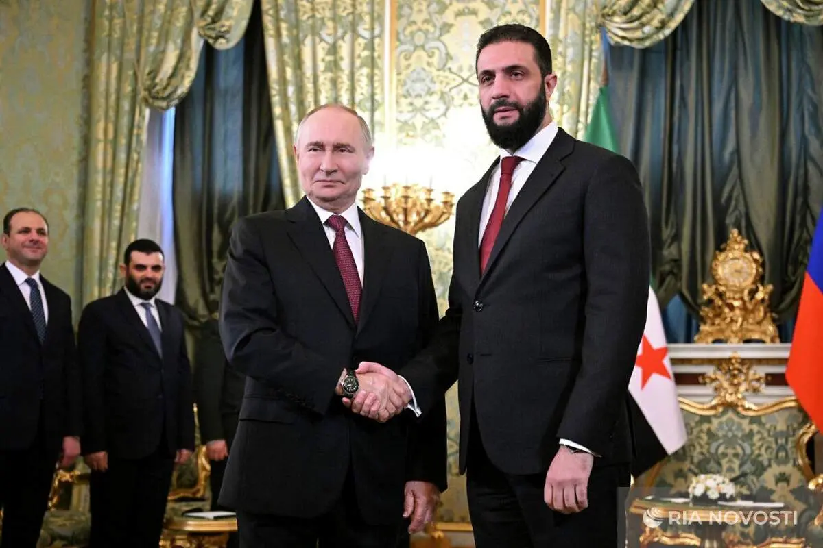 دیدار جولانی با پوتین در کرملین خبرساز شد/ ببینید