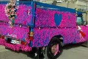 نیسان آبی هم ماشین عروس شد!+عکس