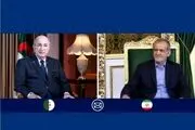  پیام تبریک رئیس‌جمهور پزشکیان به رئیس‌جمهور الجزایر