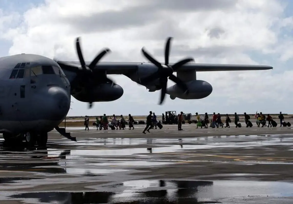 هواپیمای نظامی آمریکا دچار سانحه شد 