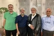 دیدار مشاوران میرحسین موسوی با مهدی کروبی