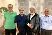 دیدار مشاوران میرحسین موسوی با مهدی کروبی