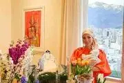 اولین عکس از زن و بچه بهرام رادان پای سفره هفت‌سین
