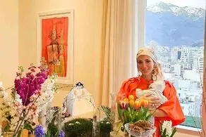 اولین عکس از زن و بچه بهرام رادان پای سفره هفت‌سین