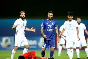 ارسلان مطهری مهاجم ثابت استقلال برابر الدحیل