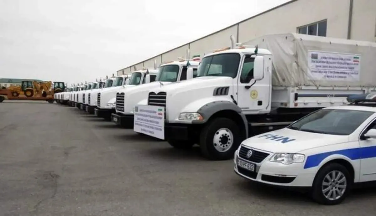 ارسال کمک‌های بشردوستانه جمهوری آذربایجان به ایران