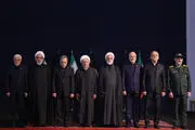  ادای احترام و بغض سران قوا بر پیکرهای مطهر رهبر شهید انقلاب و خانواده شهید ایشان + ببینید 