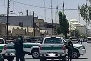لحظه حمله به‌ ماشین فراجا با تله انفجاری در زاهدان + ببینید 