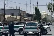 لحظه حمله به‌ ماشین فراجا با تله انفجاری در زاهدان + ببینید 