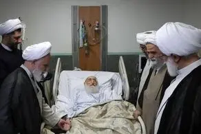 عیادت نمایندگان رهبر معظم انقلاب از آیت‌الله نوری همدانی