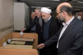 بازدید دکتر روحانی از سازمان اسناد و کتابخانه ملی ایران
