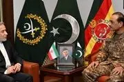 دیدار وزیر امور خارجه با فرمانده ارتش پاکستان