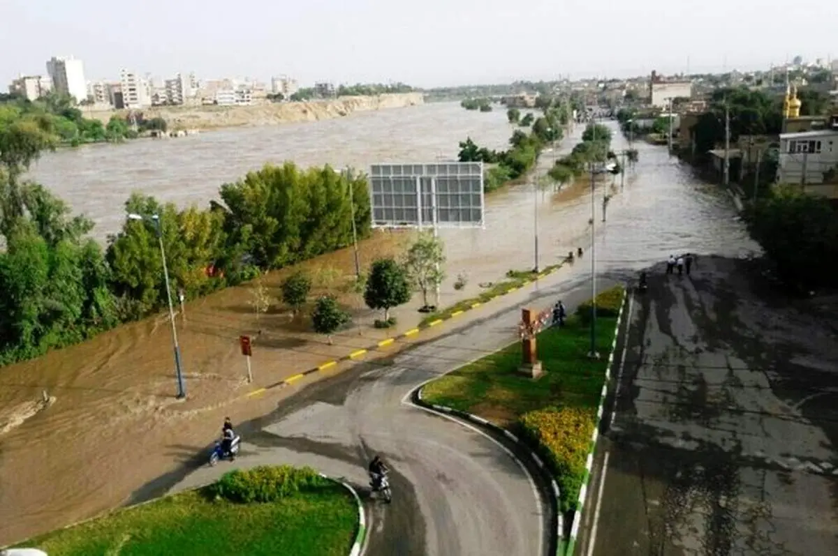 وقوع سیل در فیروزکوه