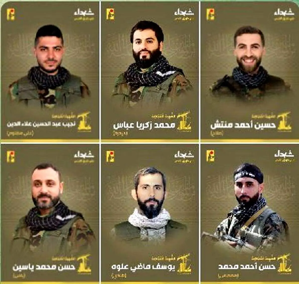 حزب‌الله لبنان شهادت ۱۰ تن از نیروهای خود را تایید کرد 