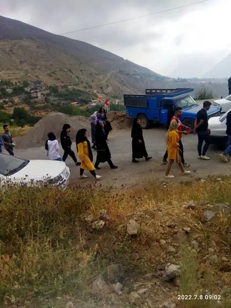 پیاده روی صبجگاهی در روستای گرنا