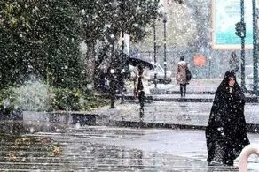برف غافلگیرکننده چالوس؛ مسافران شوکه شدند