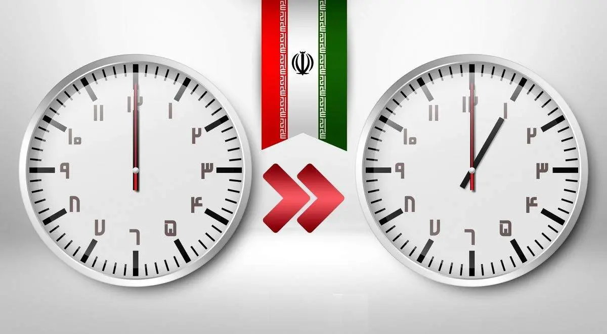 ساعت رسمی کشور، یک ساعت به عقب کشیده میشود